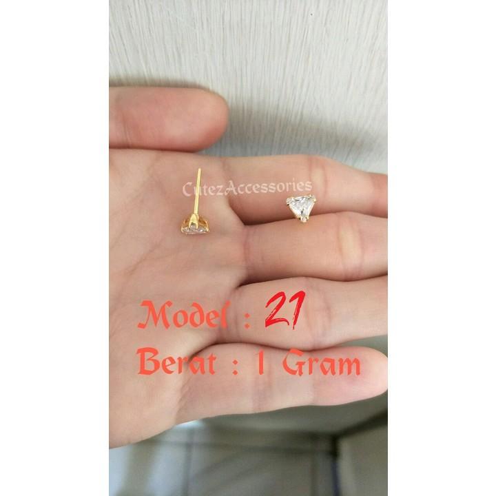 Anting giwang titanium anti luntur & karat 2