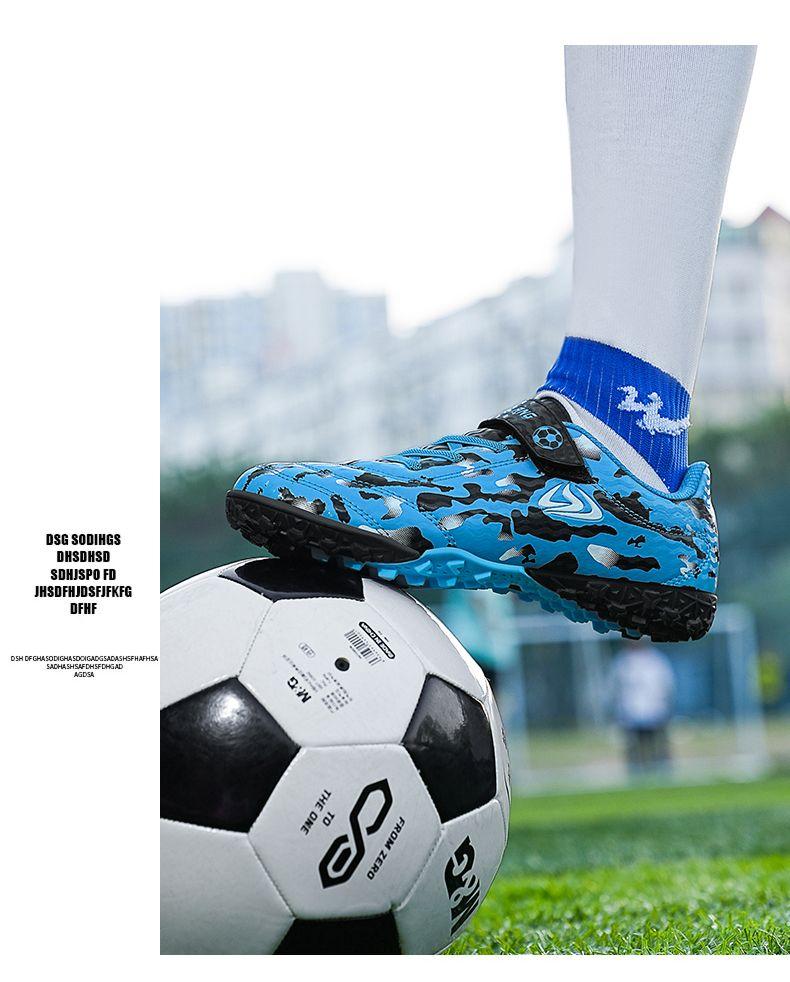 Product Introduction of Authentic Soccer Shoes Non-Slip Spike Children Boys Girls Youth Breathable Long Spike Wear-Resistant Elementary School Competition Sports Shoes Footwear 17