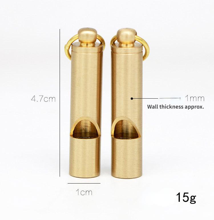 Product Introduction of 300db treble 1PCS survival whistle outdoor survival supplies pure brass keychain pendant whistle competition whistle copper whistle training equipment entertainment whistle communication whistle portable whistle pocket whistle bird walking whistle 3