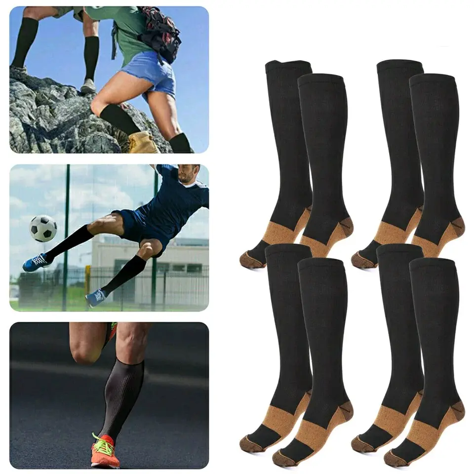 Kaos Kaki Kesehatan Melancarkan Sirkulasi Darah pada Betis Kaki Miracle Copper