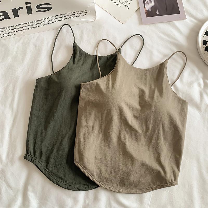 Product Introduction of Áo Vest Không Dây Hở Lưng, Màu Trơn Có Đệm Ngực, Áo Ống Ôm Sát Áo Sơ Mi Cơ Sở Ngắn, Cô Gái Nóng Bỏng Dễ Thương Và Gợi Cảm 22