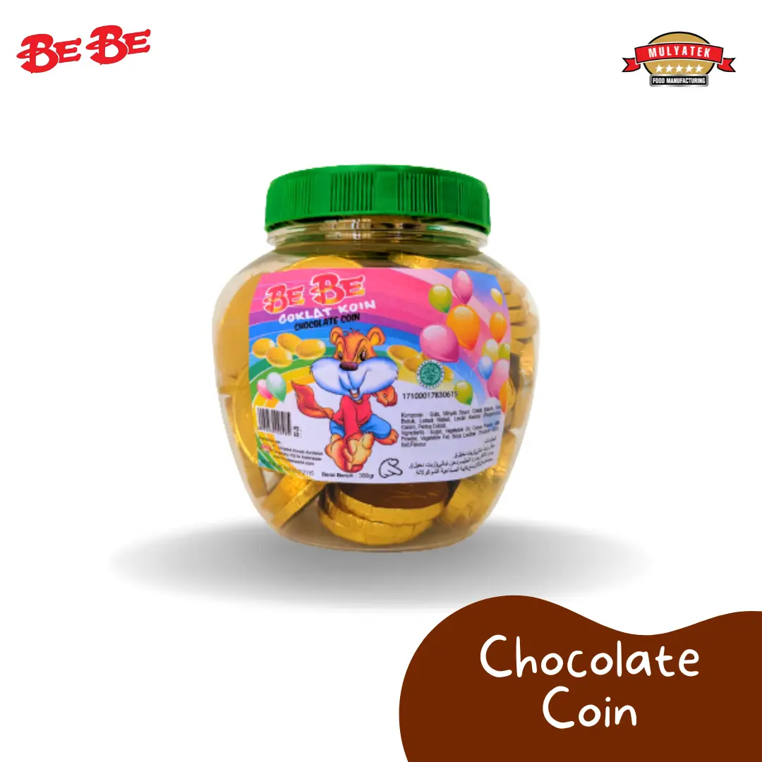 BeBe Chocolate Coin Snack Coklat Koin Gurih 100 pcs