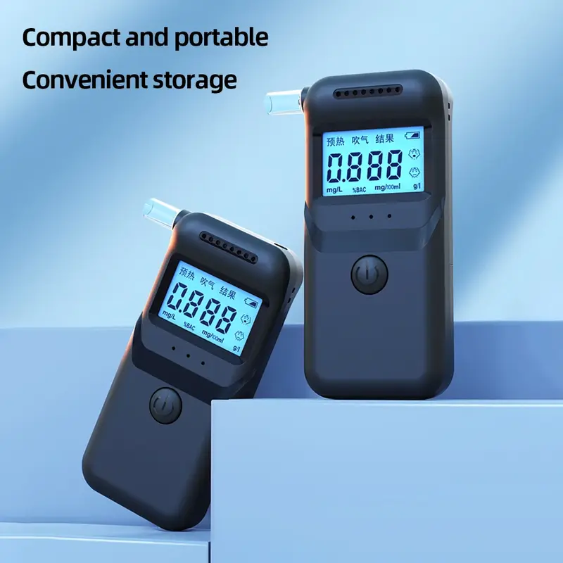 Máy Kiểm Tra Cồn Cầm Tay Trên Ô Tô, Máy Dò Kỹ Thuật Số, Màn Hình LCD, Máy Đo Họng, để Đo Hơi Thở 8