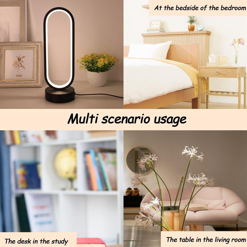 USB Powered LED Desk Lamp, 3-color Dimming Ambient Desk Light, Eye Protector LED Desk Lamp for Home Office Bedroom Study Room 8