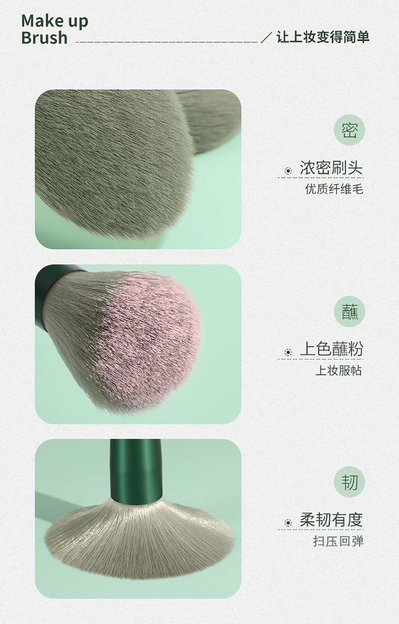 Product Introduction of Sijiqing 13-Piece Makeup Brush Set | Quick-Drying Skin-Friendly & Portable | Full Face Essentials for Everyday & Travel | Perfect for Foundation, Blush & Contouring | #TikTokSGBeautyGuru #SingaporeMakeupFinds #ViralBrushSet 7