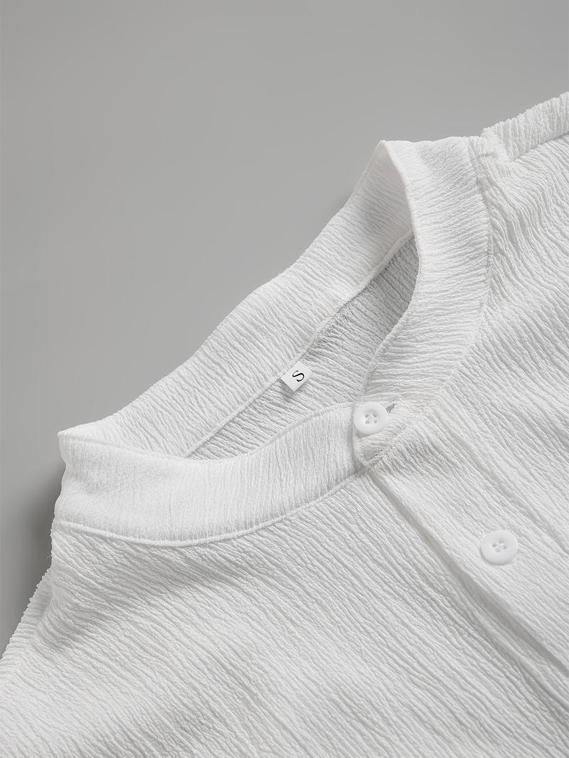 Product Introduction of Men's Solid Color Polo Shirt, Regular Fit Casual Short Sleeve Top for Summer, Fashion Men's Clothes for Daily Wear 4