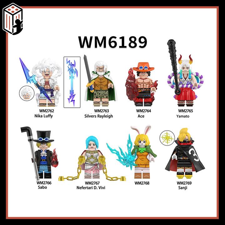 One Piece Đồ chơi Lắp ráp Nika Luffy Silvers Rayleigh Ace Mô hình Yamato Sabo Nefertari WM6189
