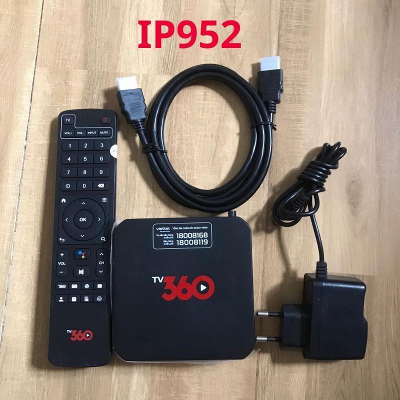 TiVi Box 360 Viettel IP952 - Tivi Box Android TV 11 ATV11 - Không Phí thuê bao điều khiển giọng nói