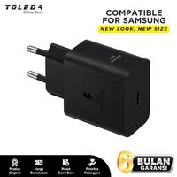 Gambar Charger Compatible For Samsung Fast Charging 2.0 New Model 45w Type C to Type C - Hitam dari Toleda Indonesia Kota Tangerang 4 Tokopedia
