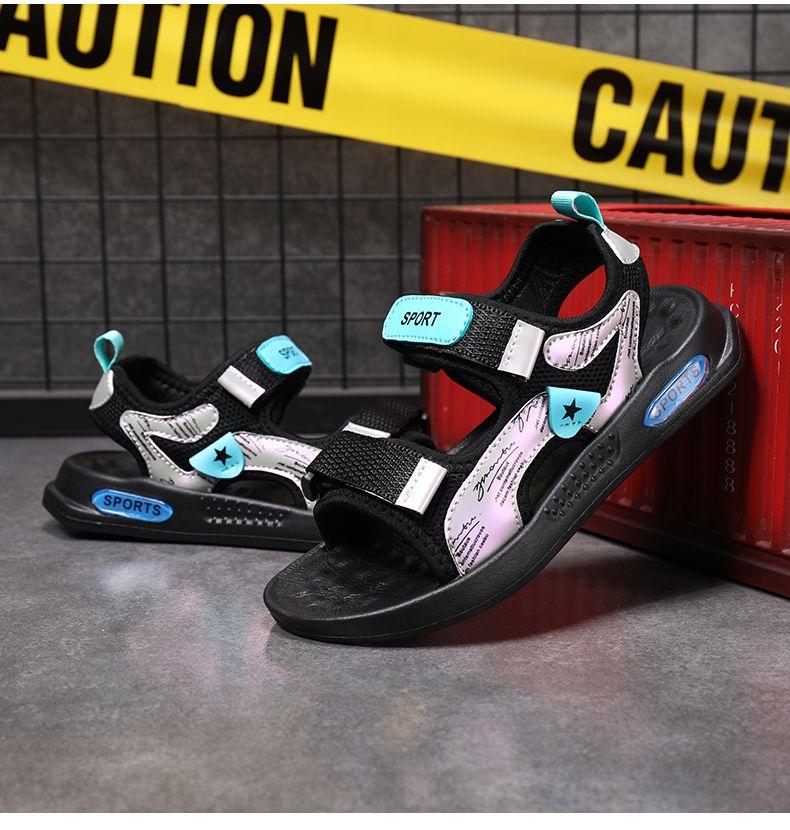 Product Introduction of ABC PEAC Boys' Sandals 2025 Summer New Soft Sole Non-Slip Boys' Sports Beach Shoes For Big Kids 26