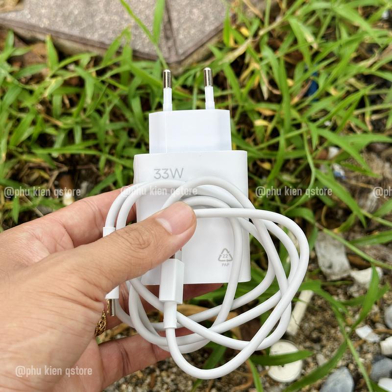 Bộ sạc siêu nhanh 33W MiTurbo Charge zin Cáp sạc 3A dài 1m USB ra Type C BH 12 tháng QSTORE