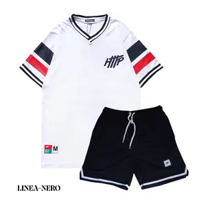 Homeland Timeless Treasury Product - Linea - Baju Satu Set Celana Pendek Boardshort Kaos Pendek Baju Lengan pendek pria panjang Polos Hitam Putih Katun Distro Dewasa Casual Santai Setelan Cowok Keren
