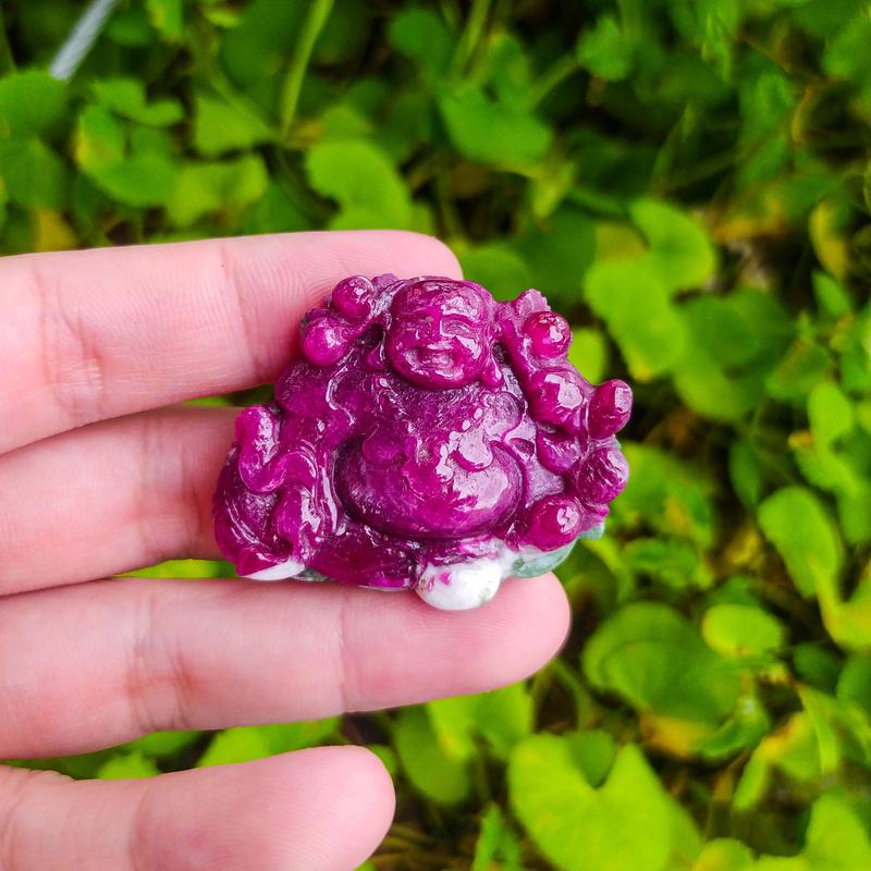 Mặt Dây Chuyền Đá Quý Ruby, Sapphire, Tạc Tượng Di Lặc 4