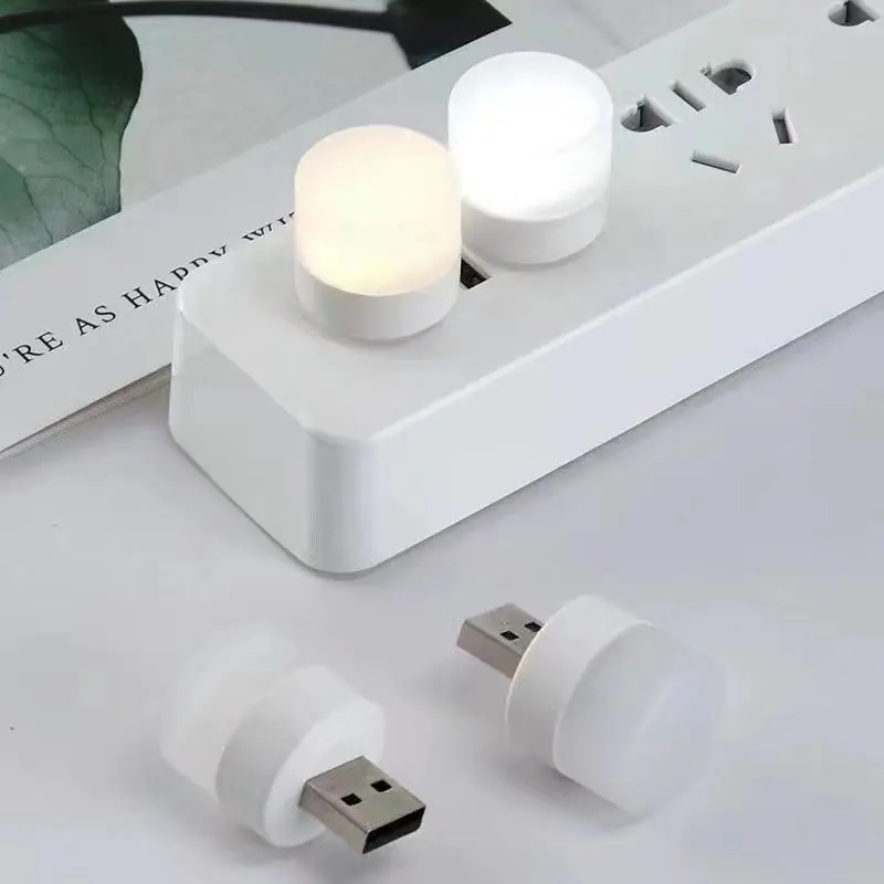 Lampu LED USB Mini / Lampu Emergency / Lampu Hias Putih