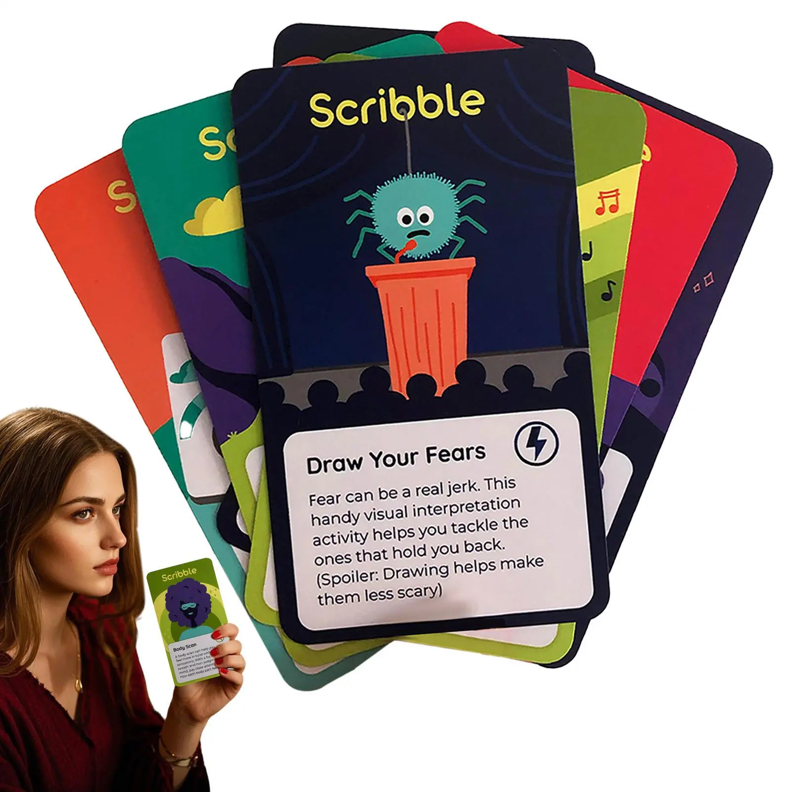 Drawing Prompts Mental Health Drawing Prompts Cards Daily Emotional ...