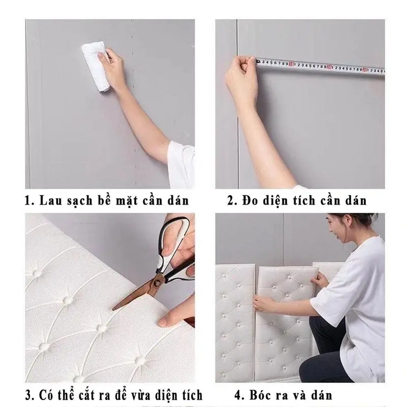 Thảm Xốp Dán Tường 3D Mềm Mại Chống Va Đập An Toàn Cho Bé Kích Thước 30x60cm Đồ Chơi 1