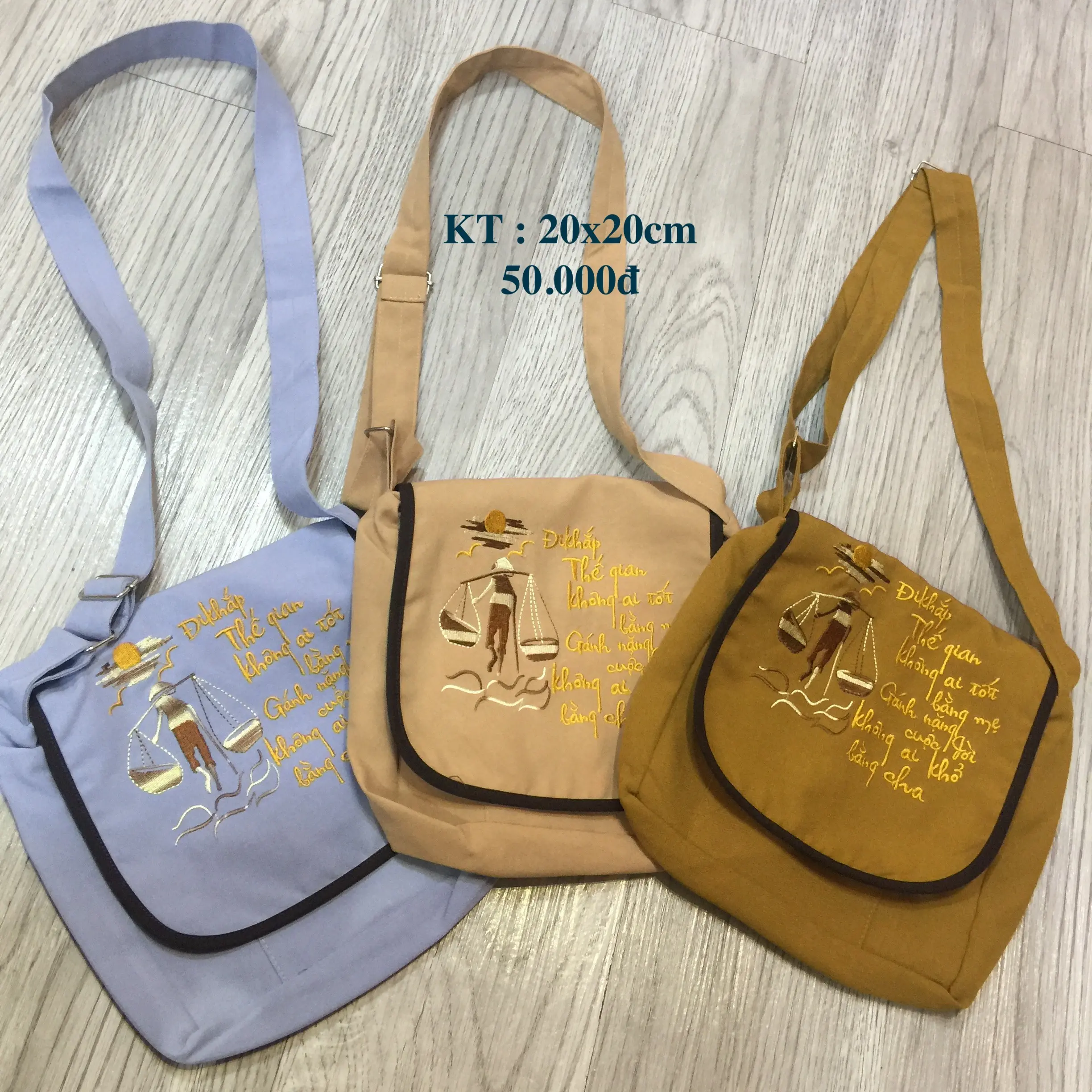 PHÁP PHỤC SEN HỒNG - Túi Đi Chùa dành cho Phật Tử cư sĩ size lỡ có dây rút thêu thư pháp tiện lợi