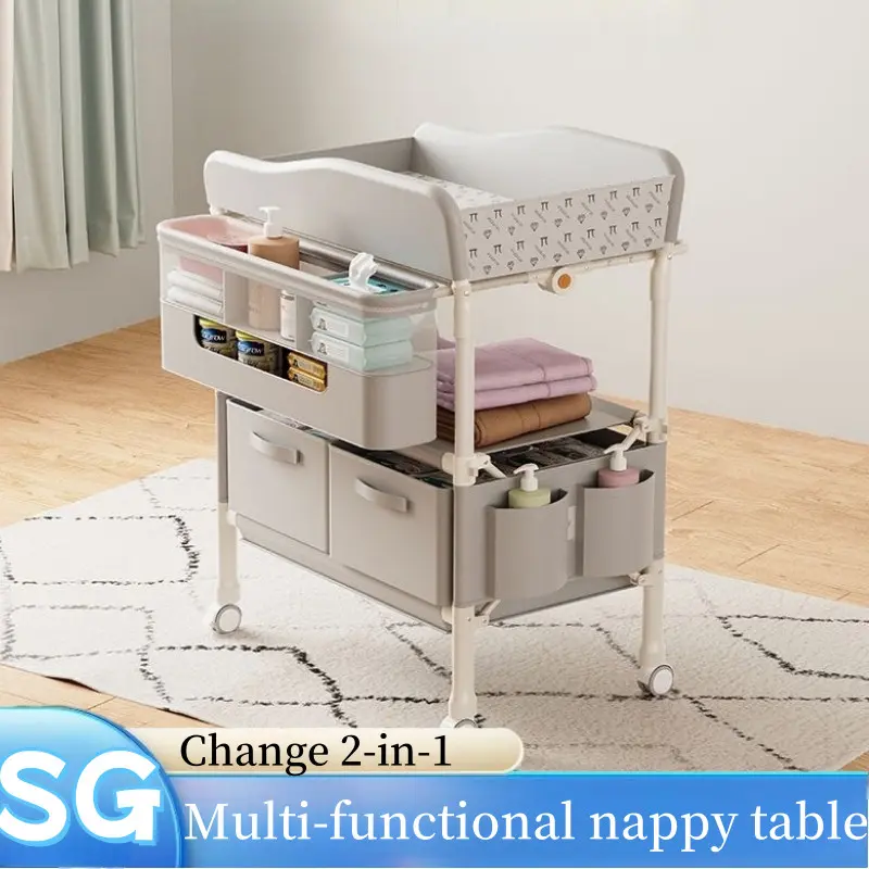 Nappy Table Baby Care Table Portable Multifunctional Foldable Bath Baby Bed Nappy Changing Touch Table