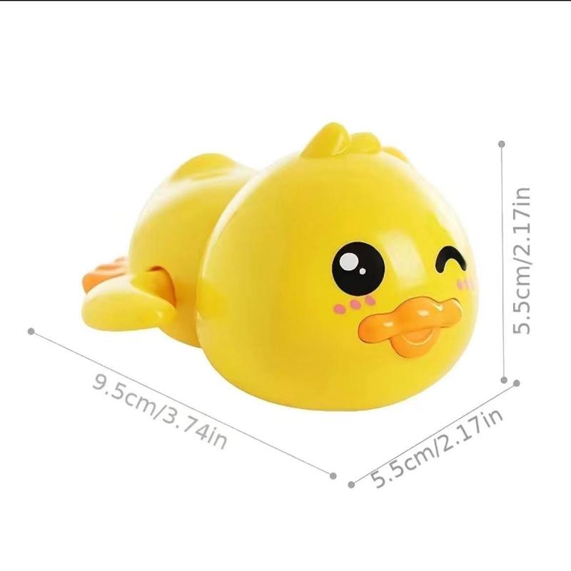 Floating Swimming Duck Bath Water Toy, 1 Count Cute Duck Design Wind Up Toy, Duck Swimming Pool Toy 6
