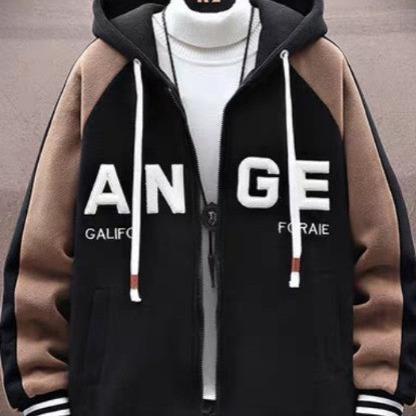 CÓ TÚI TRONG Áo Khoác Hoodie Nỉ Logo Thêu ANGE Dây Bản To Như Hình HOTTREND Nam Menswear