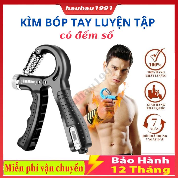 Kìm Bóp Tay ĐẾM SỐ Kìm Tập Tay Số Đếm Tập GYM Tại Nhà Đến Số Tự Động Chiều Chỉnh Lực Từ 5-60kg