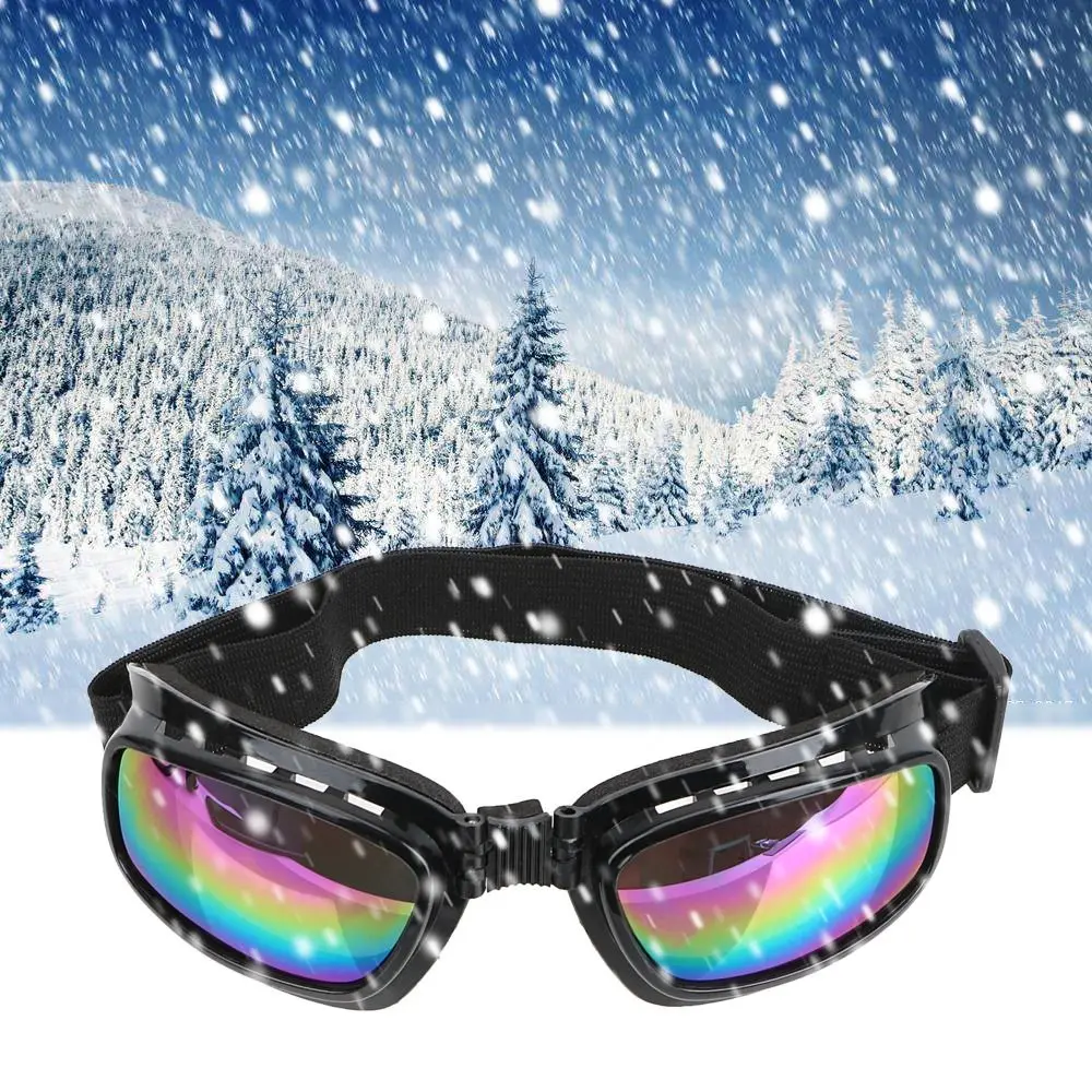 Sports Goggles Windproof Cycling Glasses Vintage Dustproof Snowboard Goggles Anti Glare Foldable Motorcycle Glasses Motorcycle