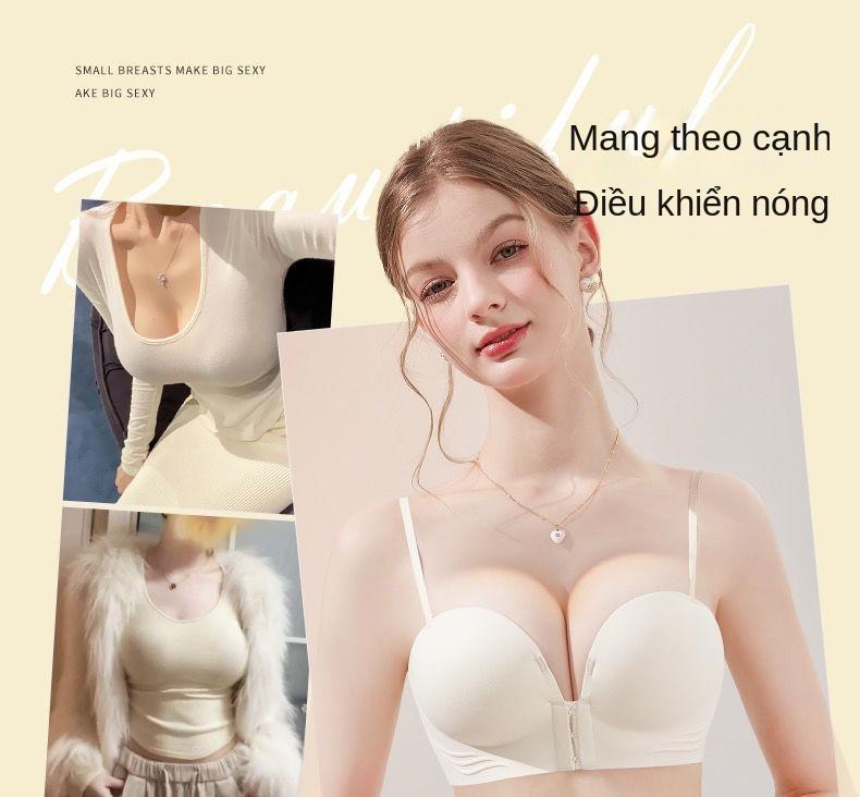 Product Introduction of Áo Ngực Nữ, Dây Đeo Spaghetti Đẩy Lên, Thích Hợp Cho Ngực Nhỏ Dày 4Cm, Thích Hợp Cho Ngực Phẳng, Không Có Cốc Rỗng, Cài Cửa Trước 4