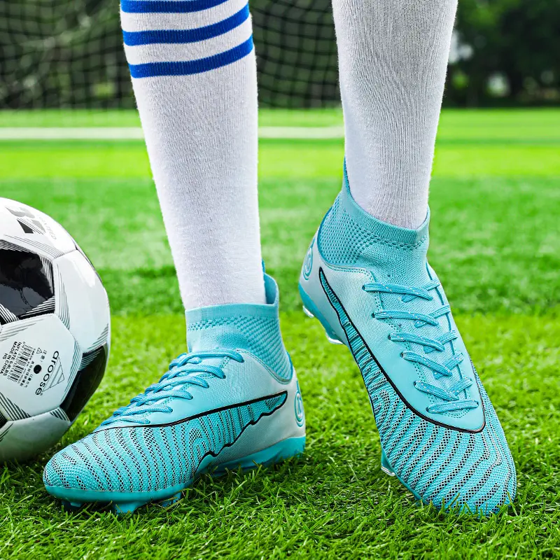 Giày Bóng Đá, Dành Cho Nam Giới, Messi, Giày Tập Luyện Cổ Cao, Chất Lượng Cao, Thích Hợp Cho Thanh Niên Và Học Sinh, Giày Bóng Đá, Cỡ Lớn 33-46, Đinh Tán FG, Chống Trượt, Hấp Thụ Sốc, Giày Trò Chơi Chuyên Nghiệp 6
