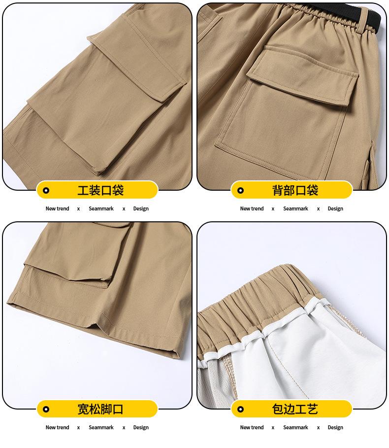 Product Introduction of Men's Summer Casual Shorts - Lightweight Quick-Dry Breathable Cargo Shorts with Pockets |   Loose Fit Workout Gym Shorts |   Trendy Streetwear Fashion for Men (Plus Size Available) 7