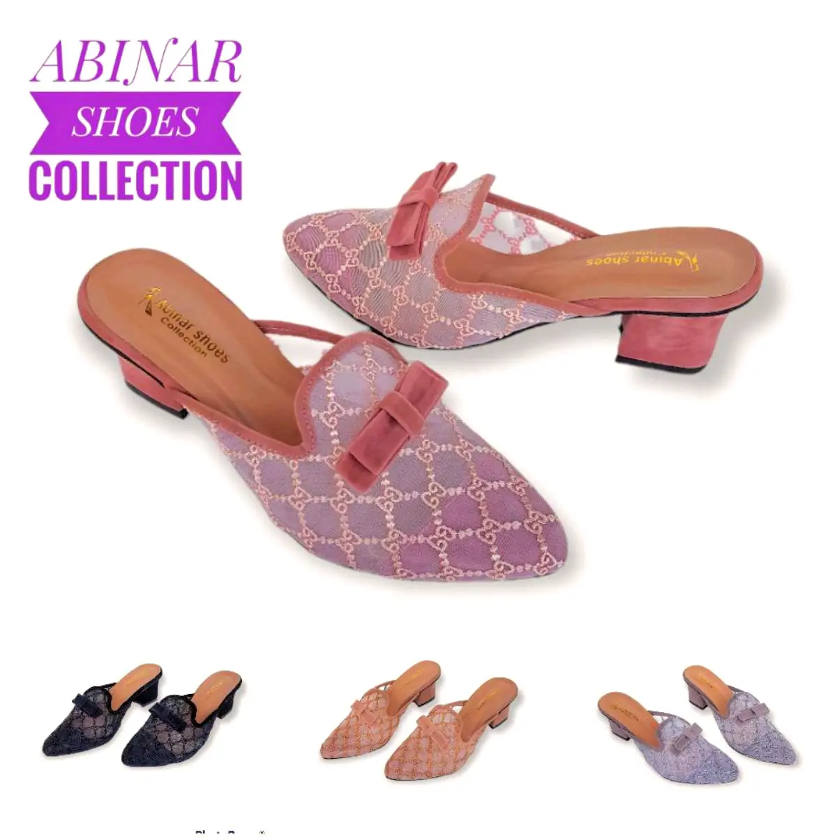 Sandal bapau brukat pita lipat  Pesta  Wanita  Shoes fleksibel elegan