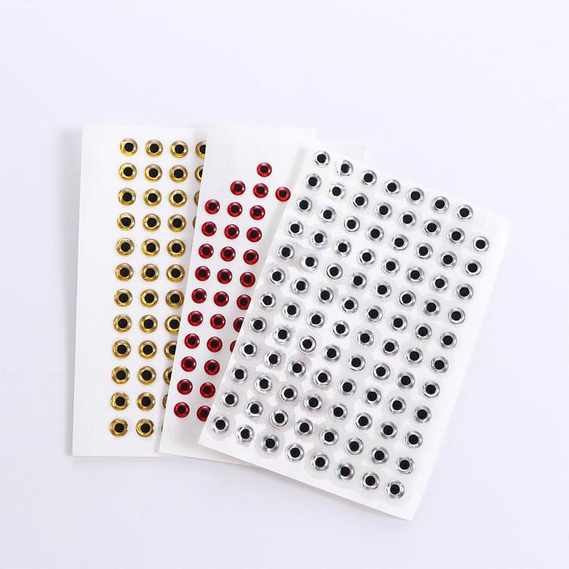 Product Introduction of Mắt Cá Nhân, Mắt Cá Nhân, Mắt Mồi Câu Cá, Mắt 3D, Mắt Giả Mô Phỏng, Mắt Tự Làm, 100 Cái / lốc, Có Kích Thước 3Mm, 4Mm, 5Mm Và 6Mm, Phụ Kiện Câu Cá Bay 10
