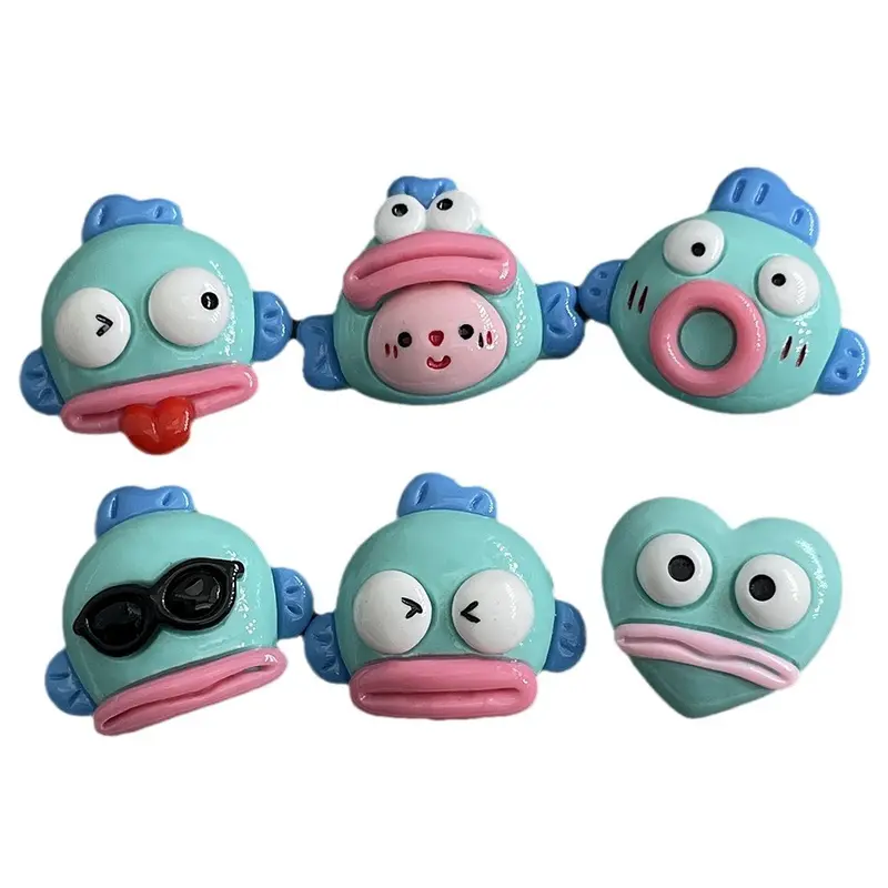 Khóa Giày, Thiết Kế Cá Nhảy Hoạt Hình Jibbitz Chéo, Phụ Kiện Tự Làm, Charm Croc, Nút Đồ Trang Trí Jibbitz 4