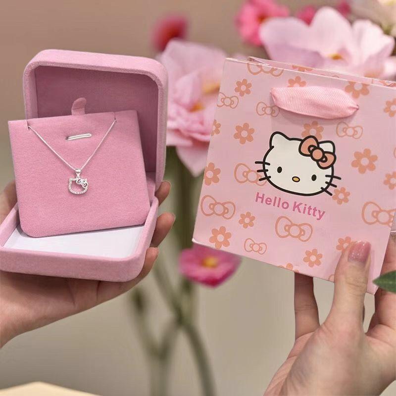 Vòng Cổ Hello Kitty, Dành Cho Phụ Nữ, Dây Chuyền Xương Đòn 925, Mặt Dây Chuyền Thời Trang Và Thanh Lịch, Thích Hợp Làm Quà Tặng Dễ Phối Đồ, Lý Tưởng Cho Bạn Thân Hoặc Bạn Gái, Mặt Hàng Quà Tặng Hello Kitty 1