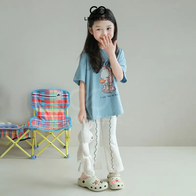 Sendal Slip On Anak Cewek Fashion Korea Kekinian Eva Ringan Nyaman Sandal Selop Tali Anak Perempua LILY Stylish Terbaru 2024 Kaki 2
