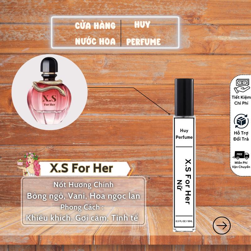  Nước Hoa Nữ XS Pure For Her Hương Thơm Khiêu Khích Gợi Cảm Lôi Cuốn Perfume Cosmetic Xịt Thơm Women 