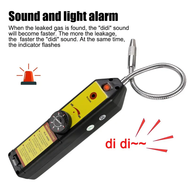 Gas Leakage Tester, Air Conditioning Freon Halogen Leak Detector, Refrigerant Gas Analyzer, Car Diagnostic Tools, Car Inspection Tools 5