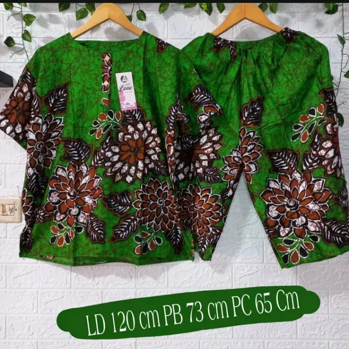 Setelan gogo jumbo celana pendek baby doll muat sampai 70 Kg LD 120