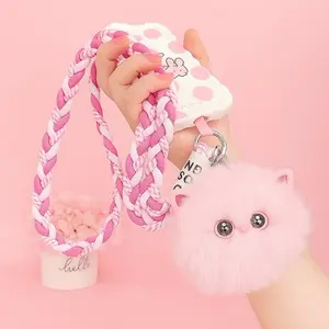 Desain super lucu / Lovely Cat Tali HP Lanyard Universal Bisa Cross-body Motif Bervariasi Gantungan Handphone