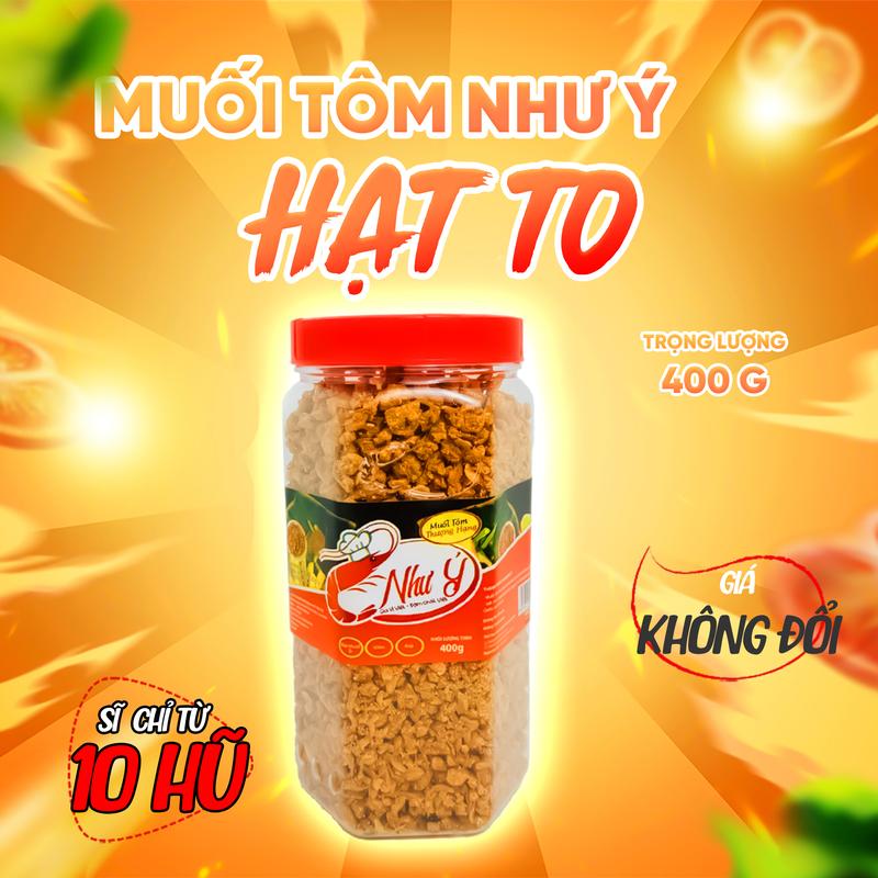 MUỐI TÔM NHƯ Ý - LOẠI HẠT TO - TRỌNG LƯỢNG 400G - MUỐI TÔM NHƯ Ý Gia Vị Bột