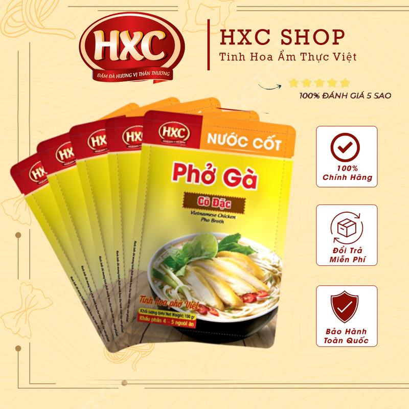 Combo 5 gói Nước Cốt Phở Gà Cô Đặc HXC loại 100g