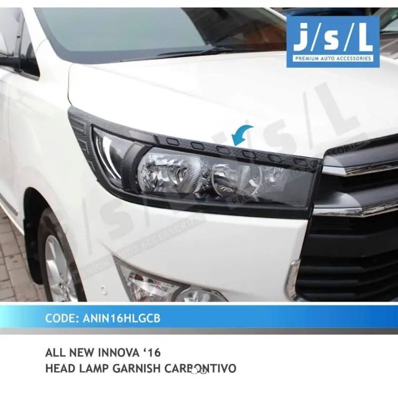 CARBON ALL NEW INNOVA REBORN 2016 2018 2021 2022 PAKET GARNISH DEPAN BELAKANG HEAD TAIL LAMP LIST LIS LAMPU COVER KARBON CARBON 1
