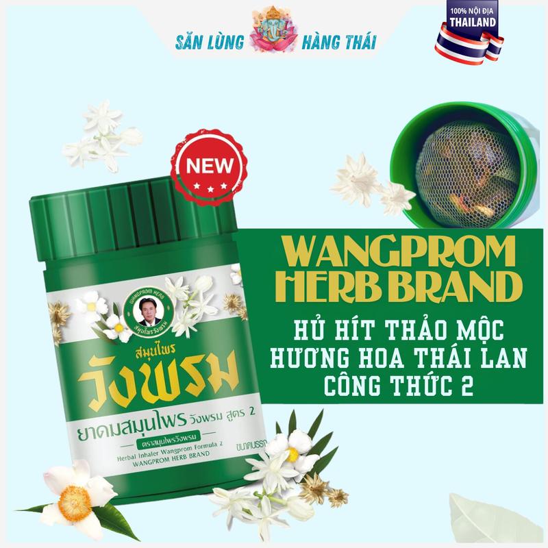  Lọ Hít Hương Hoa Thảo Dược Wangprom Thái Lan 