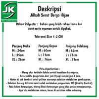 Gambar [JK] Jilbab Bergo Serut Polos Hijau - Kerudung Bergo Hijau Seragam Sekolah Mi dari Toko Juara Kelas Kota Tangerang 2 Tokopedia