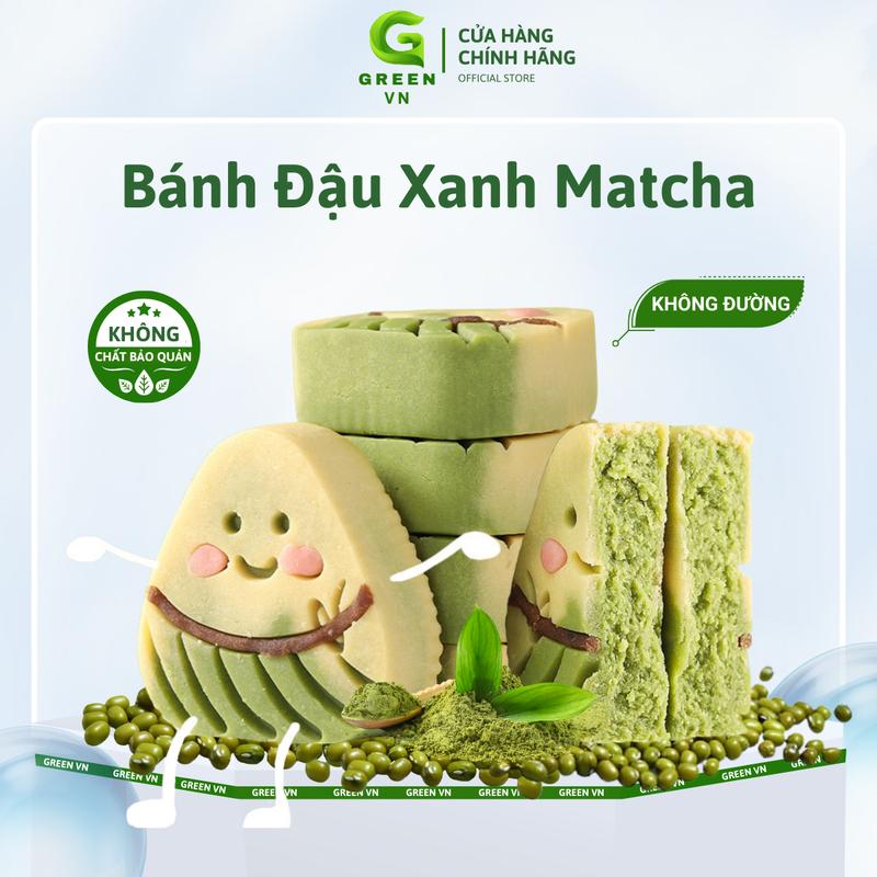  Bánh Đậu Xanh Matcha Mặt Cười Green Vn Không Đường Không Chất Bảo Quản Mềm Dẻo Thơm Túi 250g 500g 1kg Thức Ăn Vặt Snack Food 
