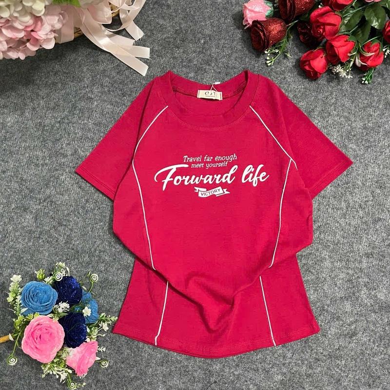 A25-Áo babytee form ôm, viền lé tôn dáng dưới 58kg 8