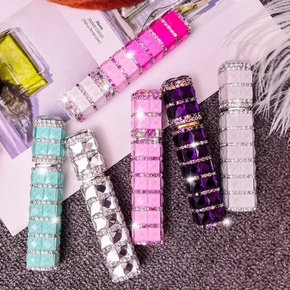Sparkling Refillable Perfume Bottle Portable Reusable Spray Bottle Leak-proof Sample Vials Makeup