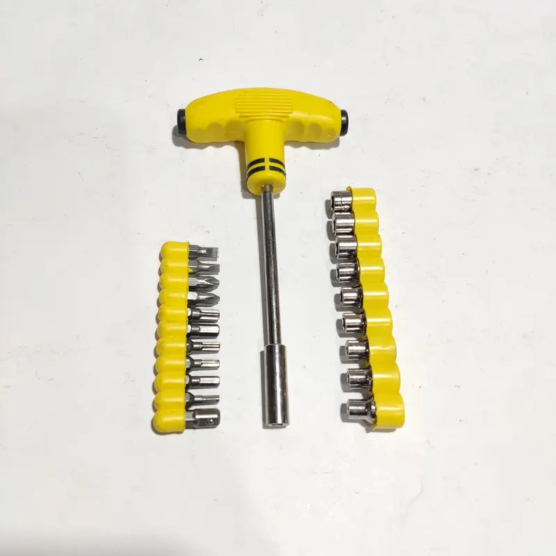 Obeng Kunci T Set Multifungsi 24 in 1 Palu kunci T Sock Screwdriver 7