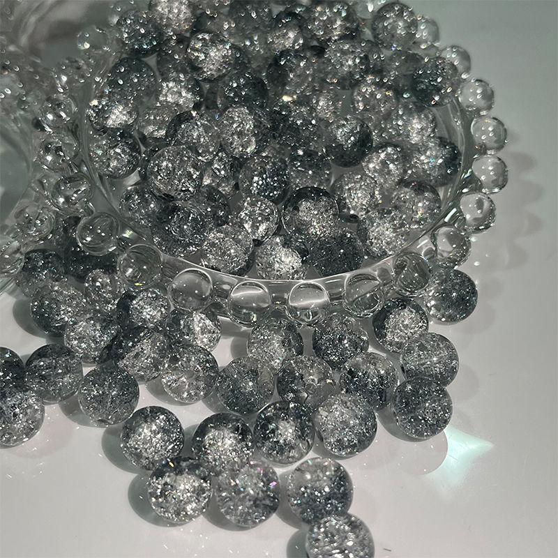 Hạt Thủy Tinh Vết Nứt Băng, Hạt Ngọc Bích 10Mm, Chất Liệu Thủ Công Tự Làm, Hạt Tròn Gradient, Vật Liệu Vòng Tay Và Vòng Cổ, Phụ Kiện, Đánh Giá Tích Cực 12k 5