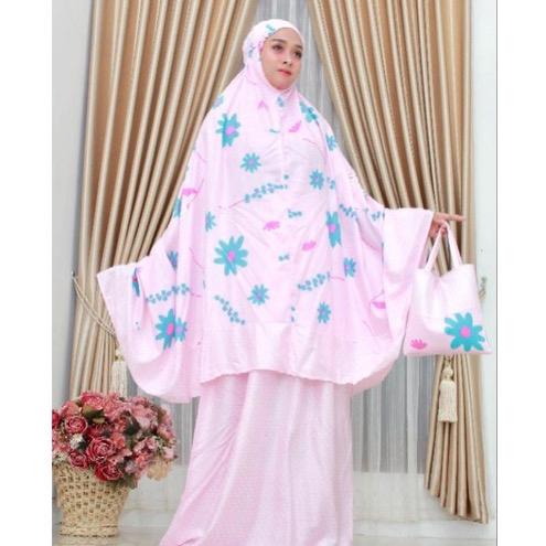 Mukena Bali  Rayon Dewasa Jumbo Rampel Salwa