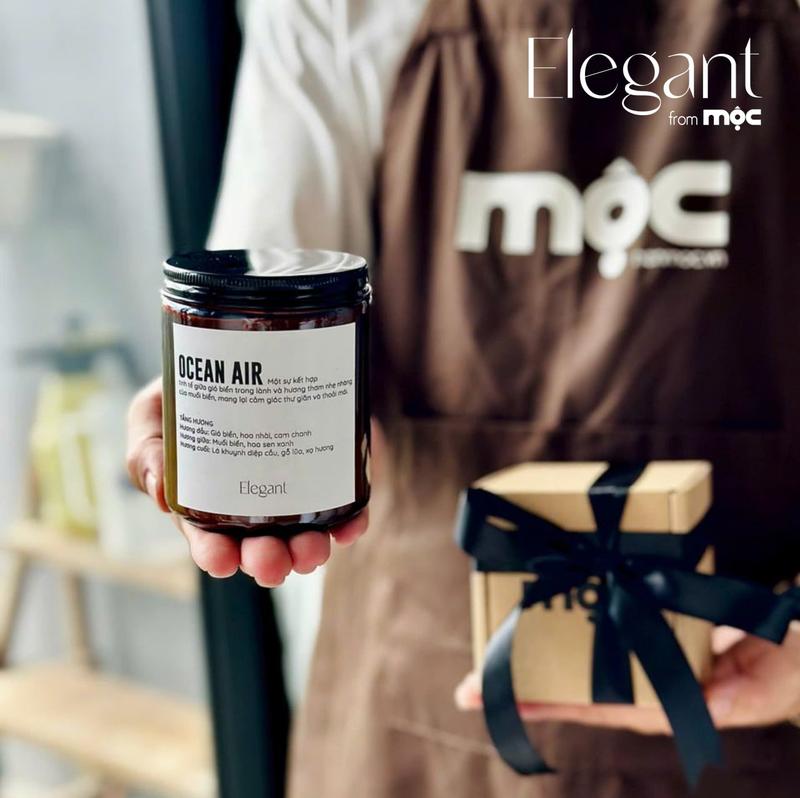 Nến Thơm Cao Cấp Nến Mộc (BST Elegant) - Cháy lâu từ 20 - 40h, Decor Phòng, Dầu Thơm, Trang Trí Nhà, Quà Tặng 3